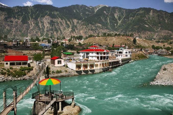 Kalam Bazaar — local market with handicrafts and traditional tea houses in Kalam valley